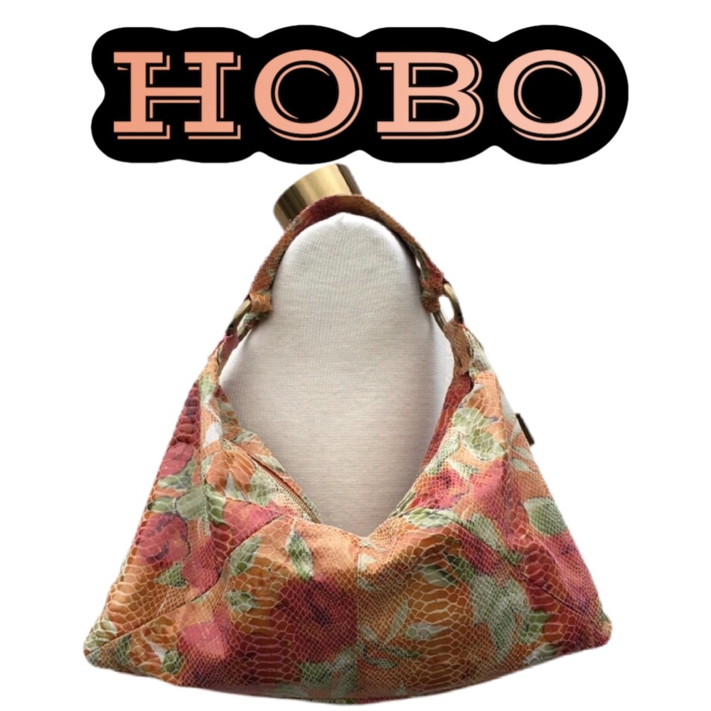 HOBO Floral Shoulder Bag - Red and Green